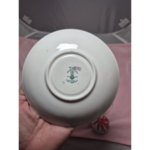 Crown Staffordshire Footed Cup & Saucer F8393 Bird of Paradise Blue /Gold 1940 G - Picture 8 of 8